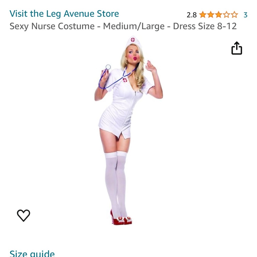 Leg Avenue |  2pc nurse costume outfit